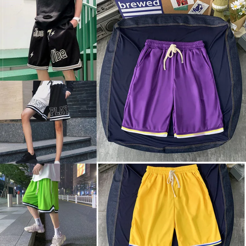 Top Trends: Basketball Shorts Training Women Men's Gym Shorts Striped Black And White Hip Pop Vibe Mesh Breathable Quick Drying Sportswear Shoppable Styles