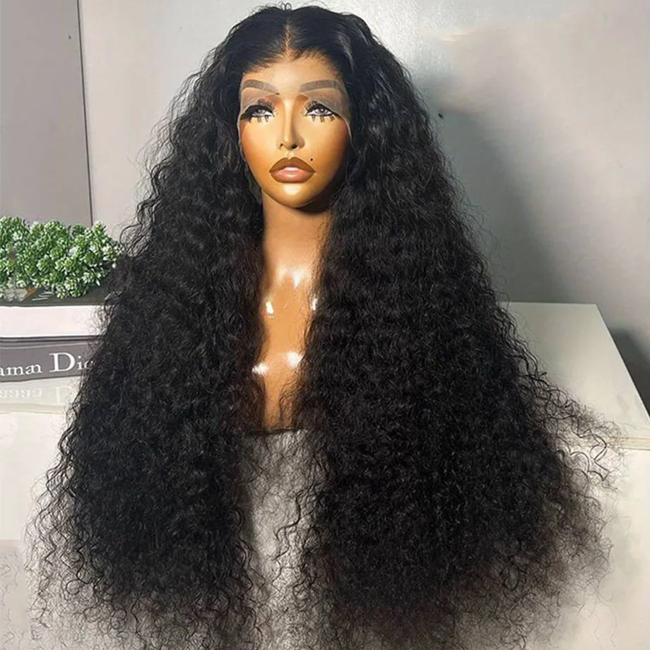 Top Trends: Deep Wave Frontal Wig 13x4 13x6 HD Transparent Lace Front Human Hair Wig 30 Inch Brazilian Water Wave Lace Front Wigs For Women Shoppable Styles