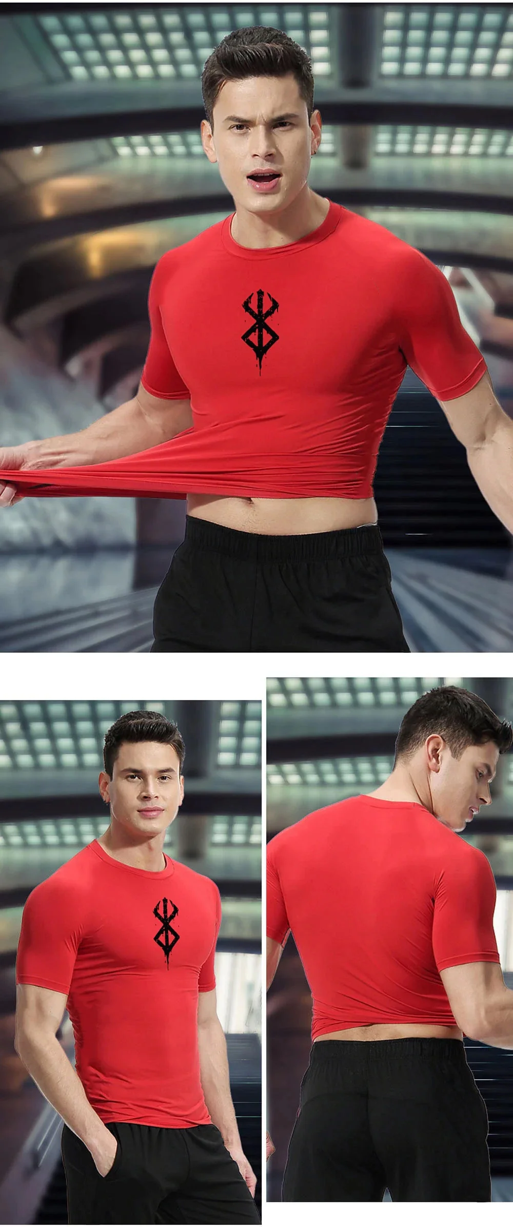 Top Trends: Men's Compression Shirt Fitness Sport Running Gym Comfortable Fashion Breathable Athletic Quick Dry Tops Shoppable Styles - Image 6