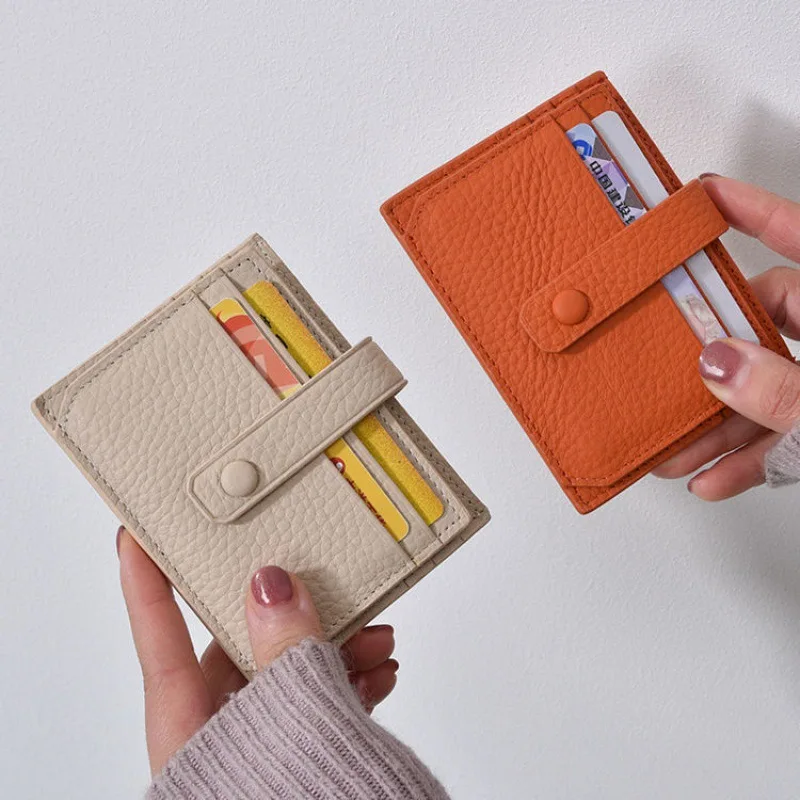 Top Trends: Ultra-Thin Card Bag Pu Leather ID Card Holder Bank Credit Card Box Multi Slot Slim Card Case Wallet Women Men Busines Card Cover Shoppable Styles