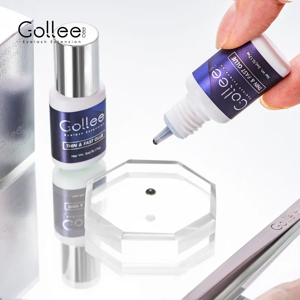 Top Trends: Gollee 5ml 10ml Glue For Eyelashes Extensions 0.5s Fast Drying For Professional Salon Artist Transparent Eyelash Extensions Glue Shoppable Styles