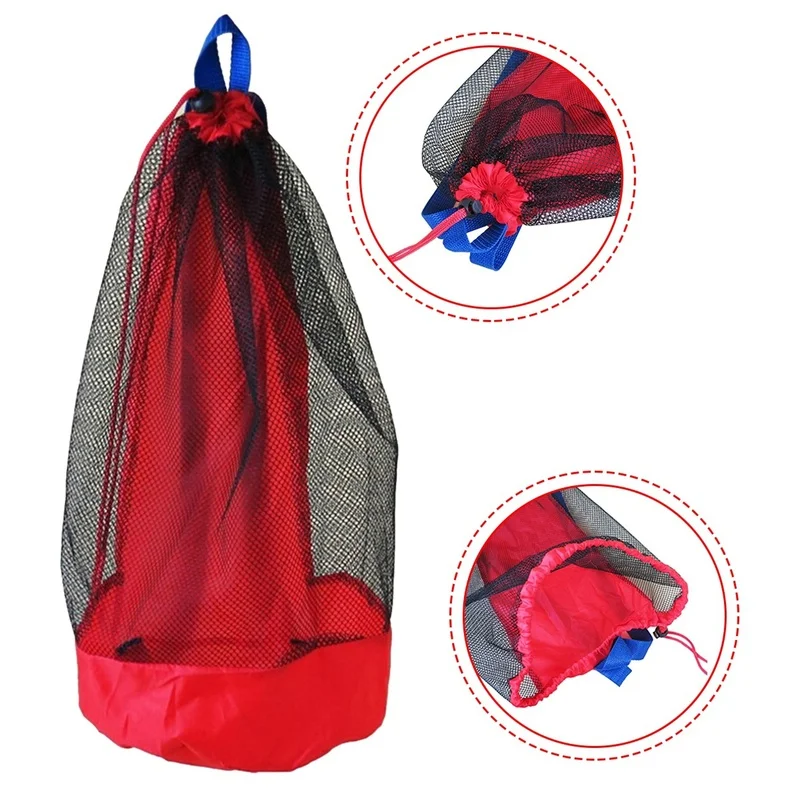 Top Trends: Portable Beach Bag Foldable Mesh Swimming Bag For Children Beach Toys Basket Storage Bag Kids Outdoor Children Swimming Dry Sack Shoppable Styles - Image 5