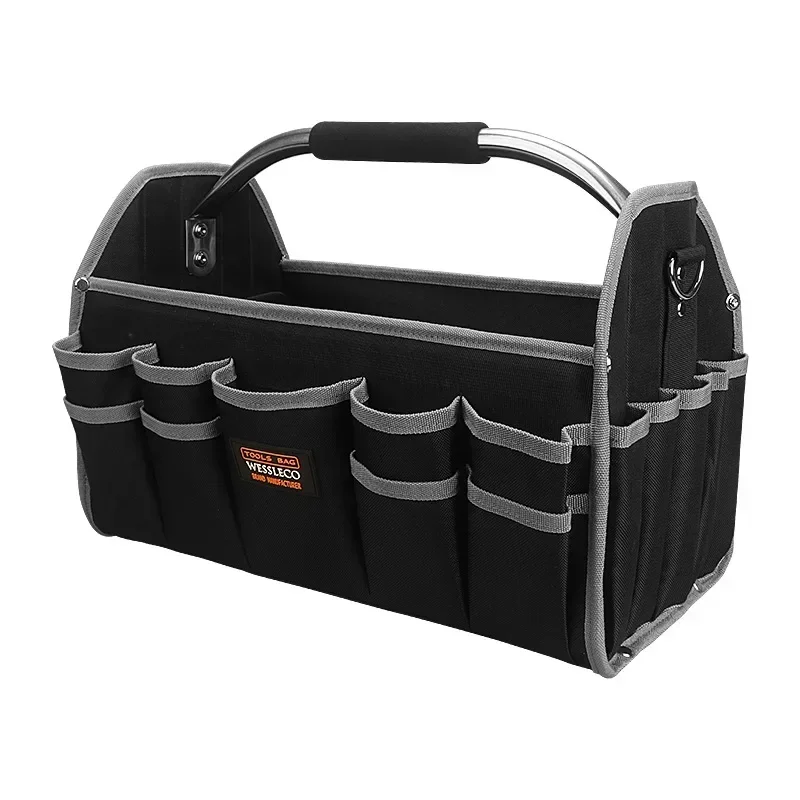 Top Trends: Household Multifunctional Oxford Cloth Professional Electrician Tool Bag Kit Box Backpack Case Pouch Toolbag Toolkit Toolbox Shoppable Styles