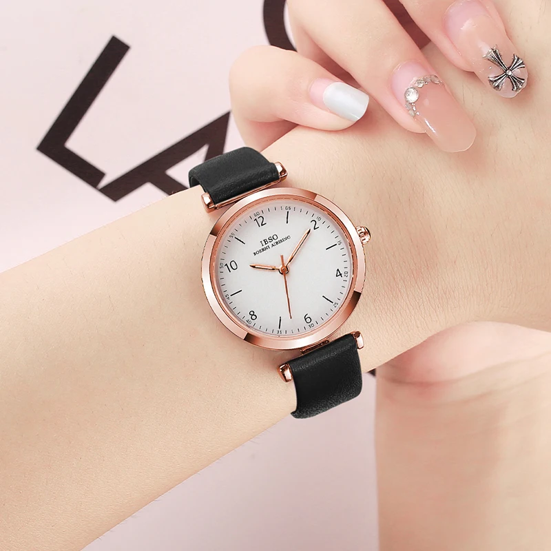 Top Trends: Luxury Gold Watches Women Brown Leather Original Brand Wrist Clock Female Gifts Waterproof Casual Ladies Small Quartz Watches Shoppable Styles - Image 3