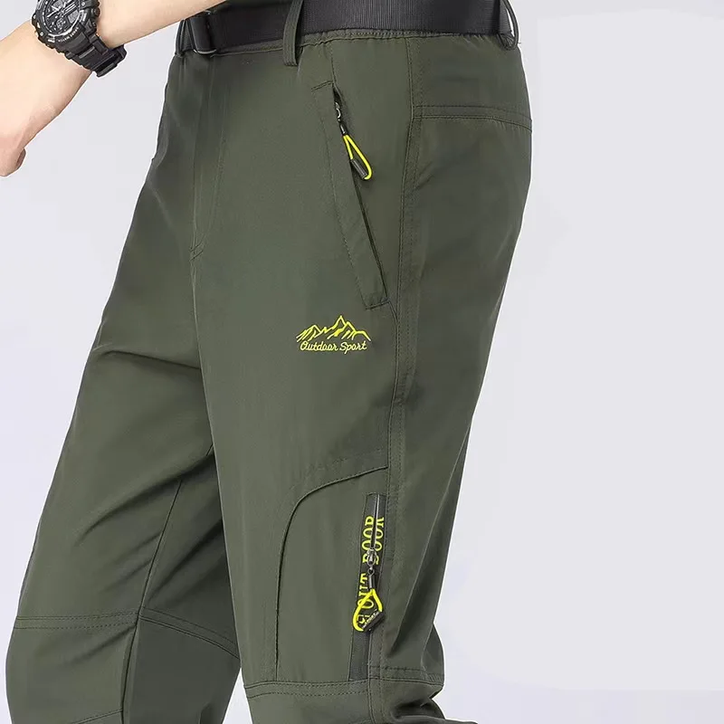 Top Trends: Mens Cargo Pants Summer Men Casual Pant Quick Dry Outdoor Hiking Trekking Tactical Male Sports Trousers Shoppable Styles