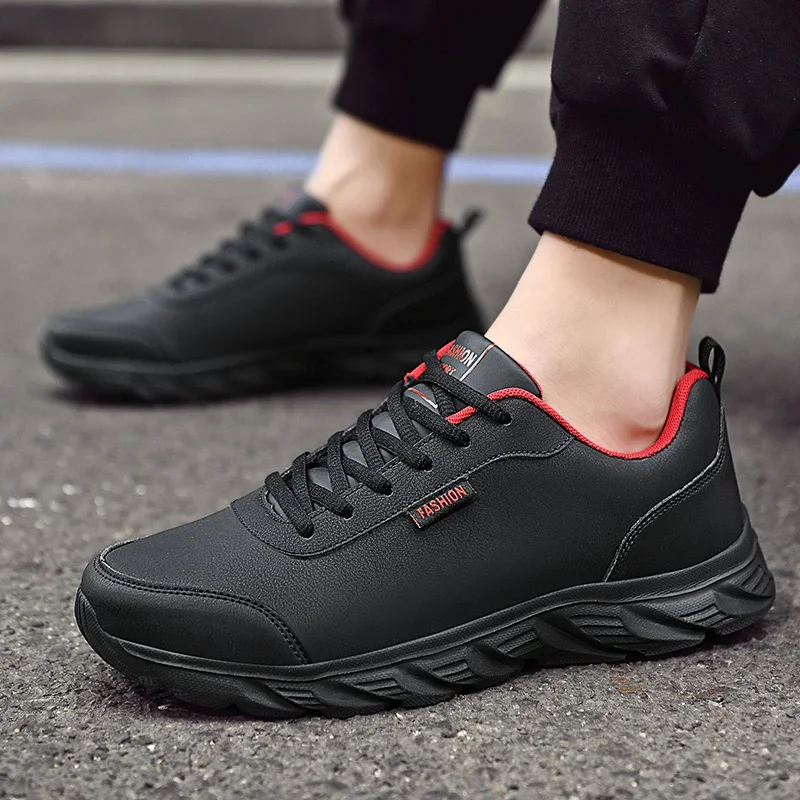 Top Trends: Men Running Shoes Breathable Sneakers Men Lightweight Outdoor Sport Shoes Leather Men Walking Athletic Shoes Zapatos Deportivos Shoppable Styles