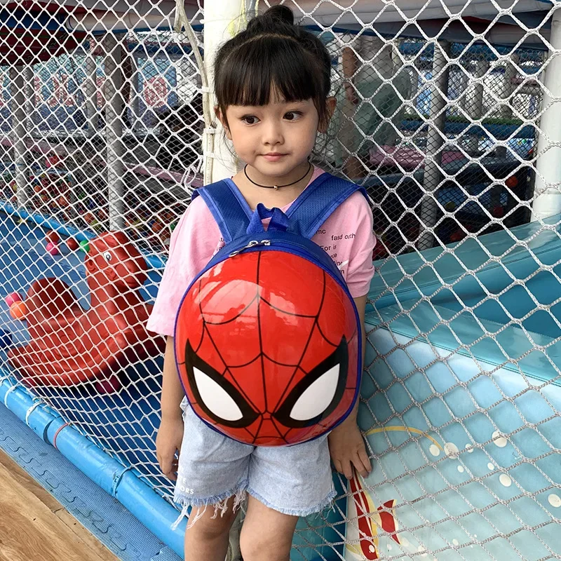 Top Trends: Marvel Backpack Spiderman Super Heroes Men&#039;s Backpack Children Boys Kindergarten Backpack Anime Cartoon 3D Stereo Girls Bag Kids Shoppable Styles