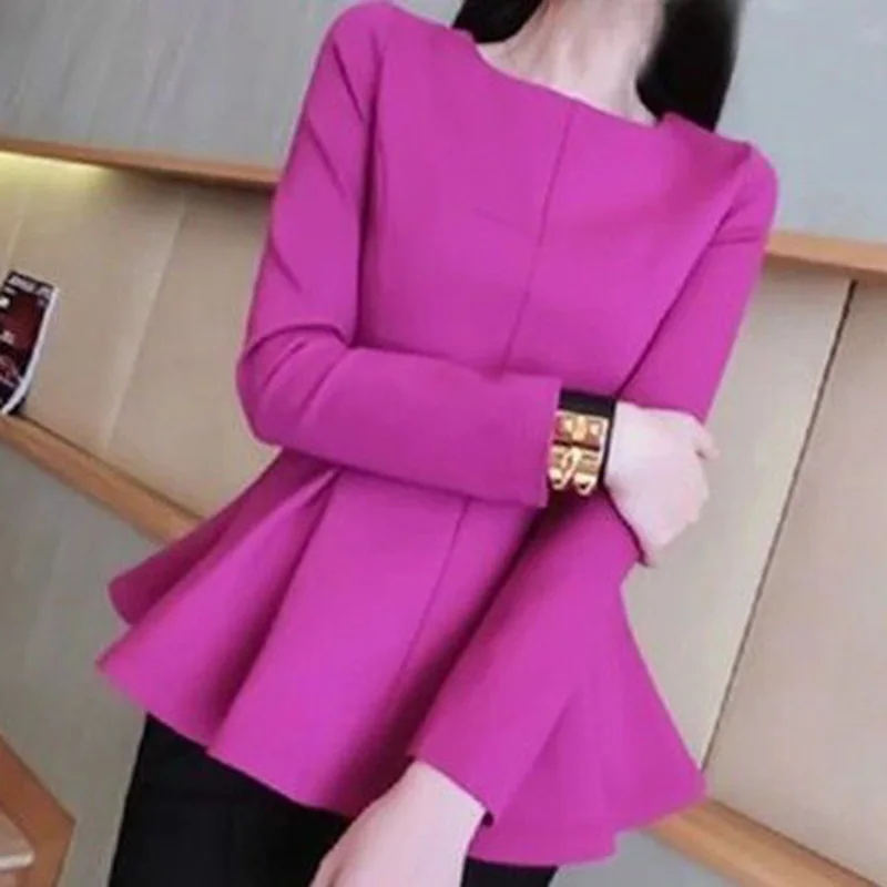 Top Trends: Elegant Solid Color All-match Folds Ruffles Blouse Women's Clothing 2023 Autumn New Oversized Casual Pullovers Office Lady Shirt Shoppable Styles