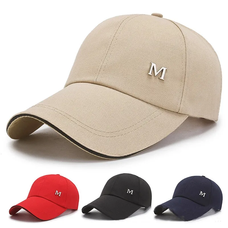 Top Trends: Men Women Baseball Cap Summer Cotton Hat Embroidery Snapback Hip-Hop Cap Adult Sport Sun Hat Casual Long Brim Sunscreen Golf Cap Shoppable Styles