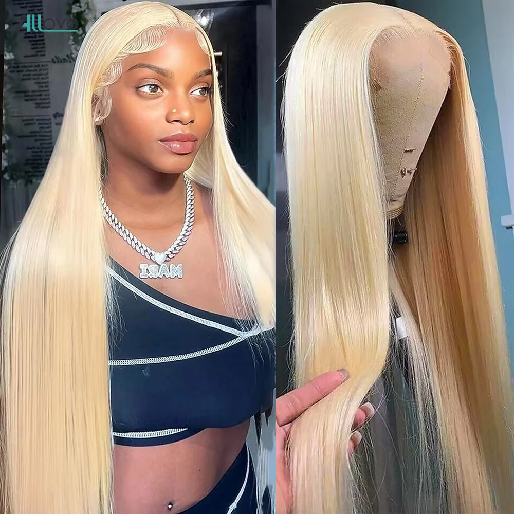 Top Trends: 13x4 13x6 Blonde Lace Front Wig Human Hair 613 HD Lace Frontal Wig Transparent Brazilian Straight Human Hair Wigs For Women Shoppable Styles