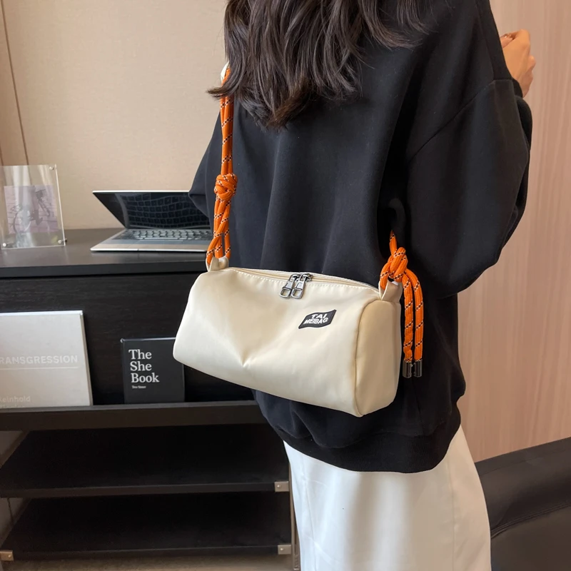 Top Trends: Casual Solid Square Crossbody Bag For Girls Shoulder Bags Brand Designer Handbags Women Contrast Color Messenger Bag Female Sac Shoppable Styles