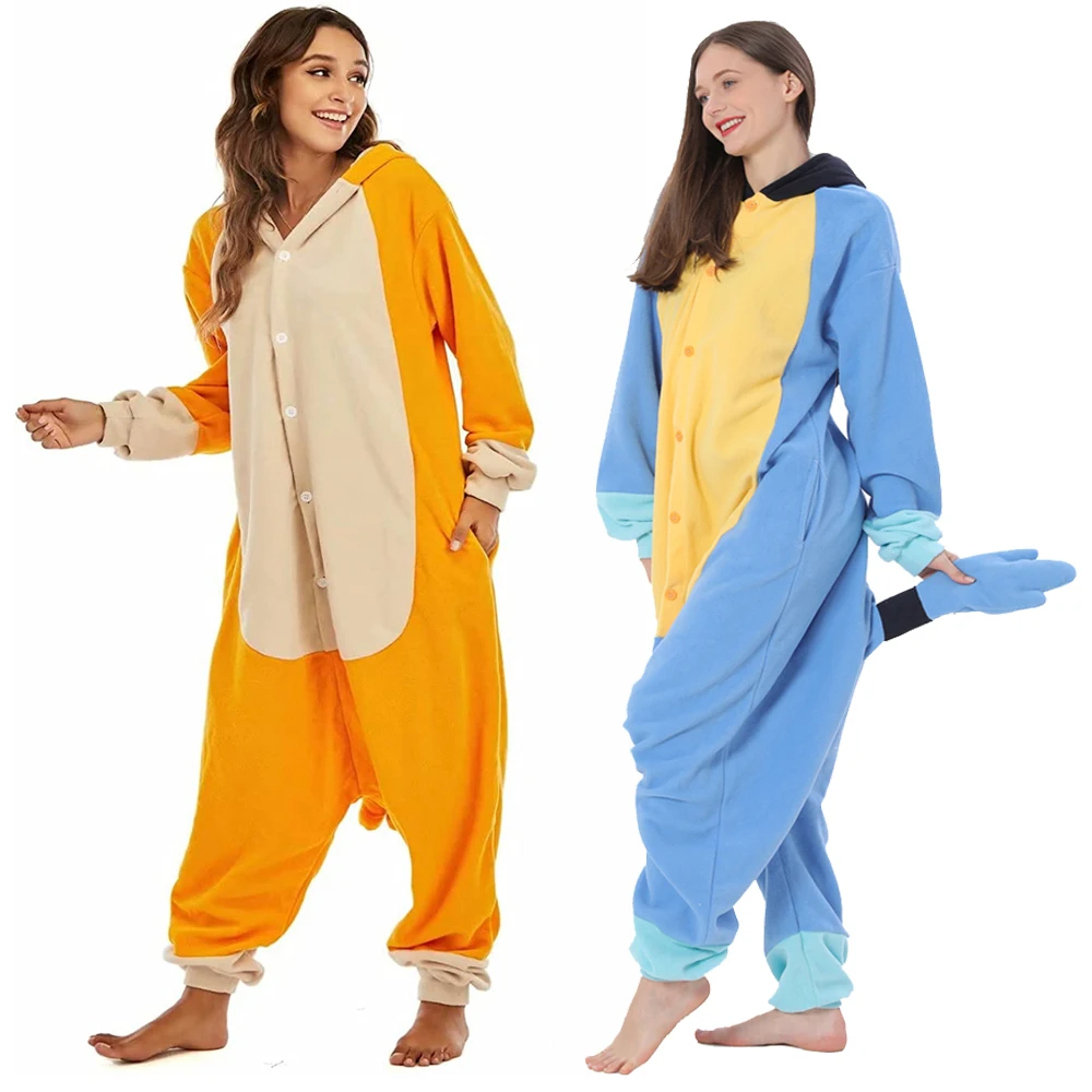 Top Trends: Adult Halloween Onesie Cartoon Pajamas For Women Men Animal Kigurumi Pyjamas Dog Homewear Cosplay Party Costume Shoppable Styles