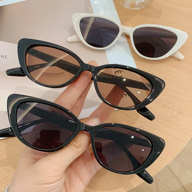 Top Trends: New Vintage Women Cat‘s Eye Sunglasses Lady Retro Fashion Sun Glasses Luxury Designer Ocean Lenses Summer Eyewear For Female Shoppable Styles