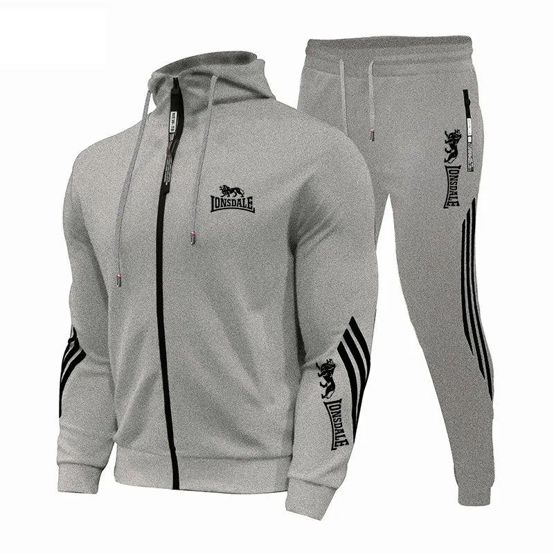 Top Trends: Mens Tracksuits 2023 Men Sets Polyester Breathable Tracksuit Zipper Hoodie + Pants Tracksuit Men Sport Fitness Men's Clothing Shoppable Styles - Image 4