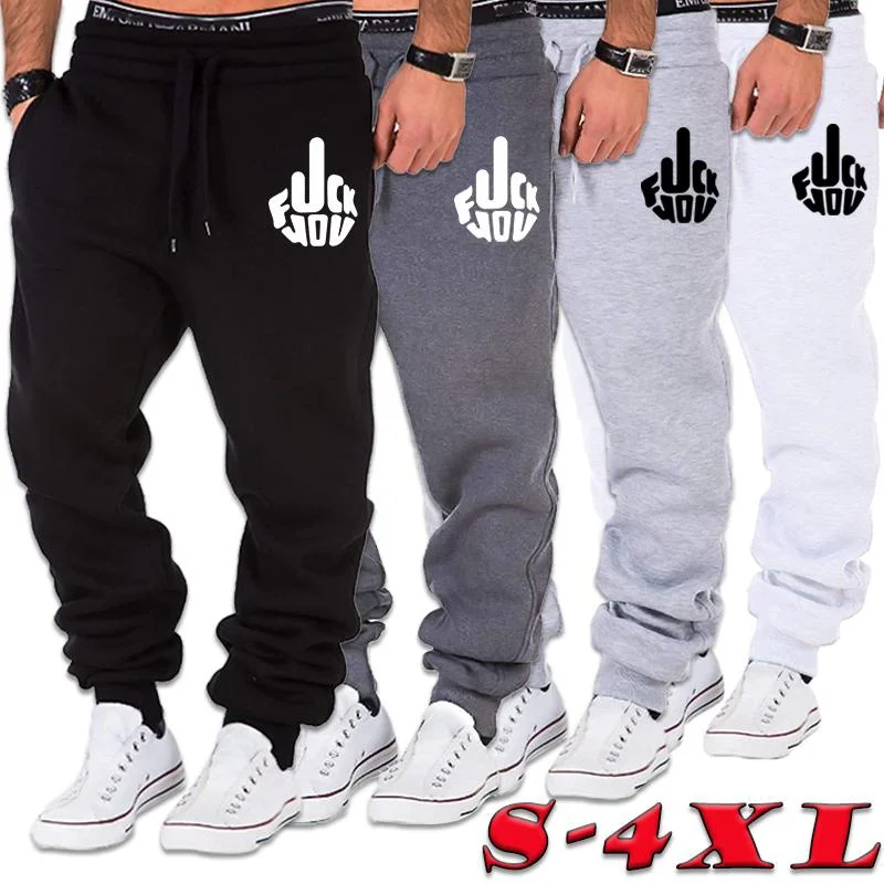 Top Trends: Hot Sale Printed Men Jogger Pants Bodybuilding Gyms Pants Casual Outdoor Sweatpants Running Pants 5 Colors Shoppable Styles