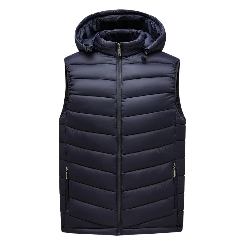 Top Trends: NEW Down Cotton Vest Boys' Light And Thin With Campshoulder Autumn Winter Men'S Coat Korean Fashion Handsome Youth Waistcoat Shoppable Styles - Image 3