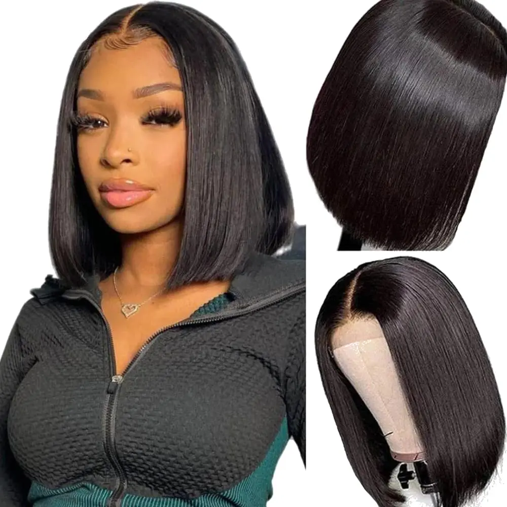 Top Trends: Short Straight Bob Human Hair Wigs For Black Women Human Hair 180 Density Glueless Wigs Human Hair Bob Frontal Wigs Human Hair Shoppable Styles