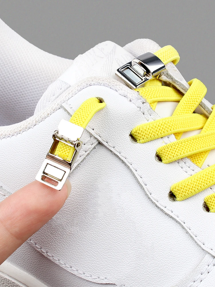 Top Trends: Magnetic Shoelaces Elastic No Tie Shoe Laces Sneakers Laces For Shoes Quick Rubber Shoe Lace Lock Kids &amp; Adult Flat Shoestringgs Shoppable Styles