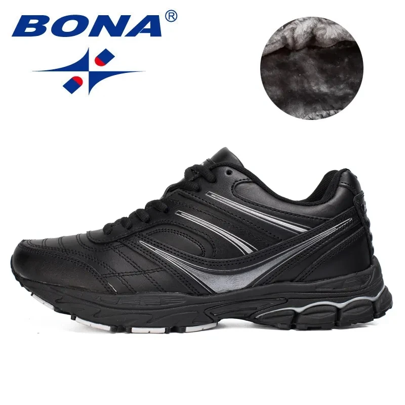 Top Trends: BONA 2023 New Men Running Shoes Outdoor Walking Jogging Plush Sneakers Lace Up Athletic Shoes Comfortable Sport Shoes Men Shoppable Styles