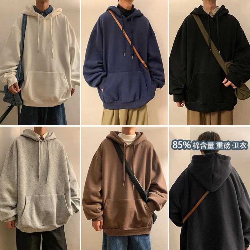 Top Trends: 6 Colors Spring Autumn Hoodie Men Harajuku Fashion Casual Oversized Hoodies Couples Loose Hooded Sweatshirt Streetwear Shoppable Styles - Image 4