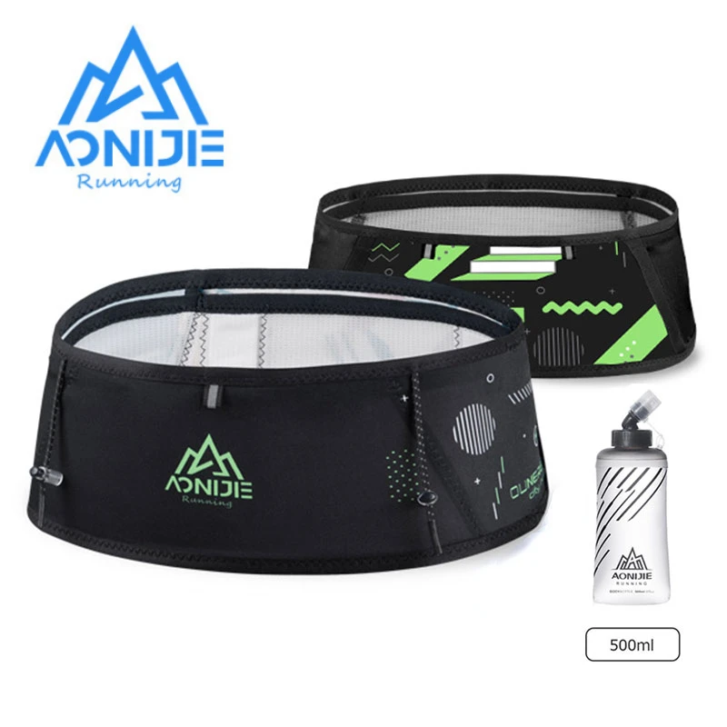 Top Trends: AONIJIE W8108 Running Waist Bag With 500ml Soft Flask For Women Men With Four Pockets Lightweight Breathable For Gym Marathon Shoppable Styles