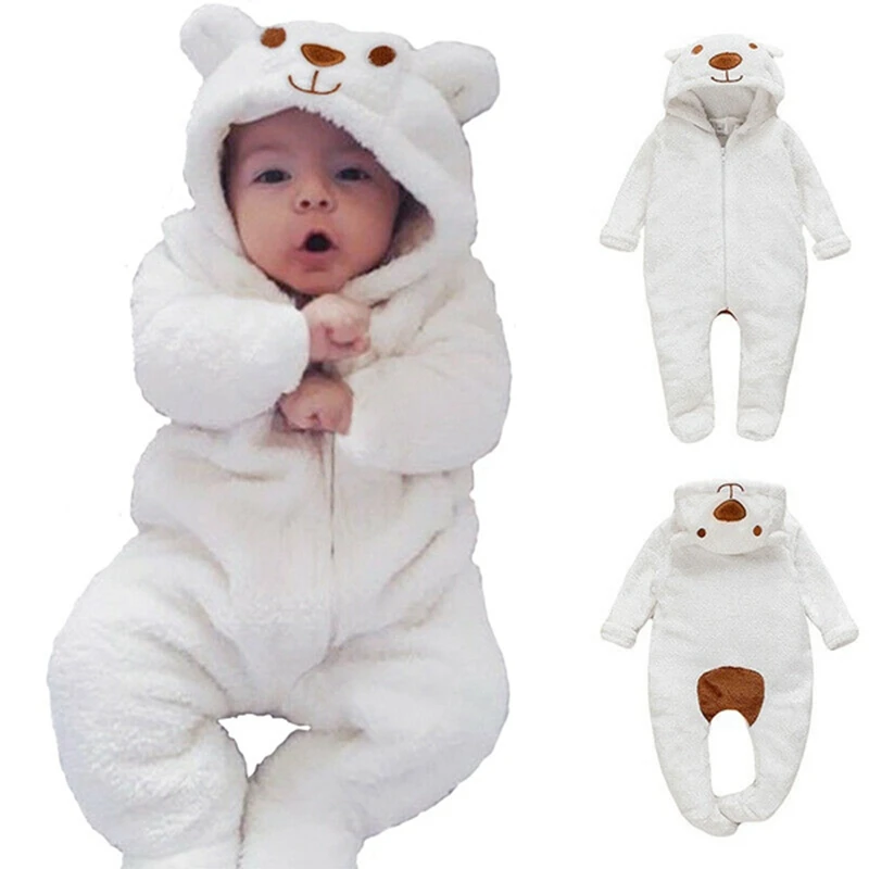 Top Trends: 0-12Months Newborn Baby Boy Girl Kids Bear Hooded Romper Jumpsuit Bodysuit Clothes Outfits Long Sleeve Playsuit One Piece Outfit Shoppable Styles