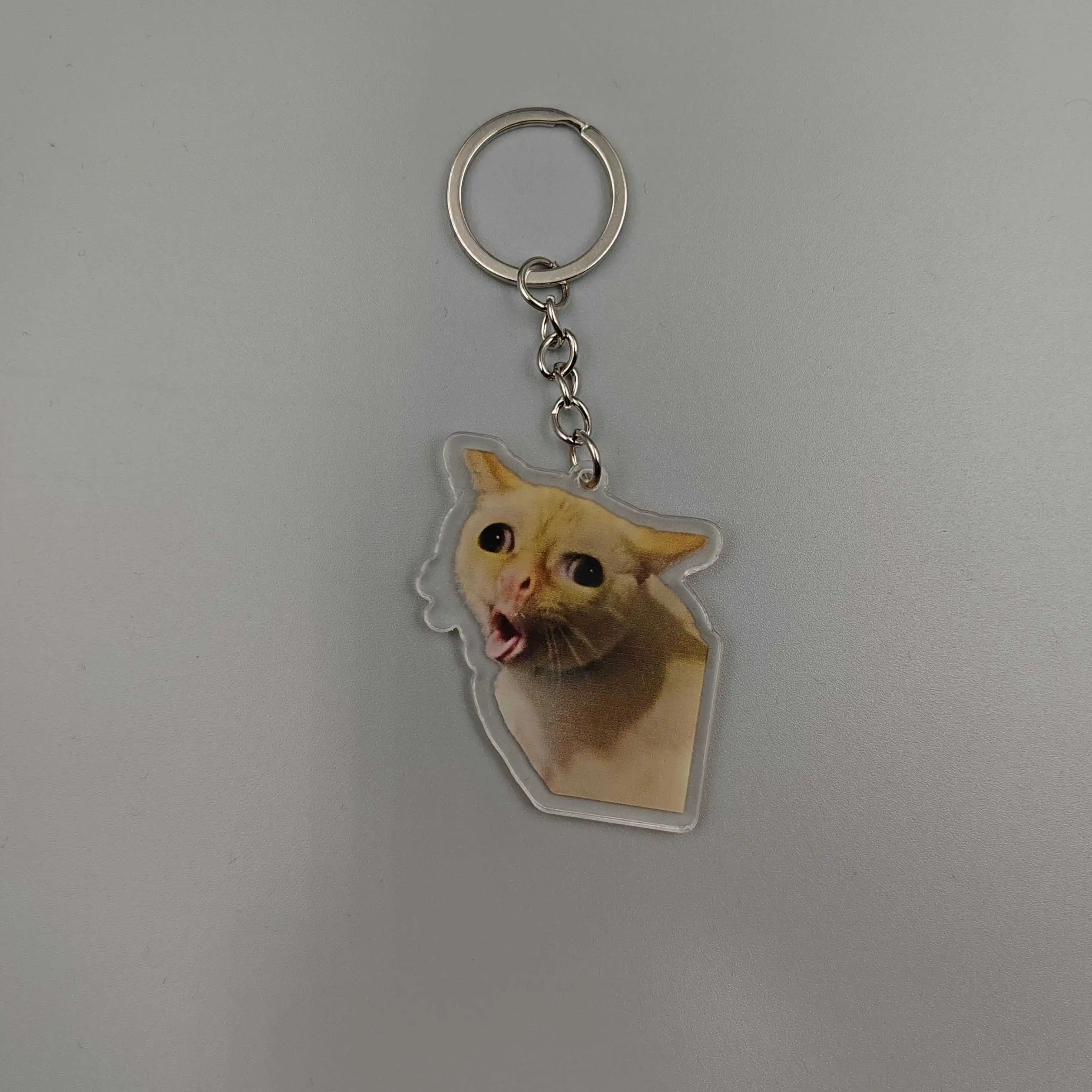 Top Trends: Cat Coughing Meme Viral Video Zoning Out Black Cat Meme Choking Meme Strawberry Cat Memes Key Chain Car Keyring Student Gift Shoppable Styles - Image 5