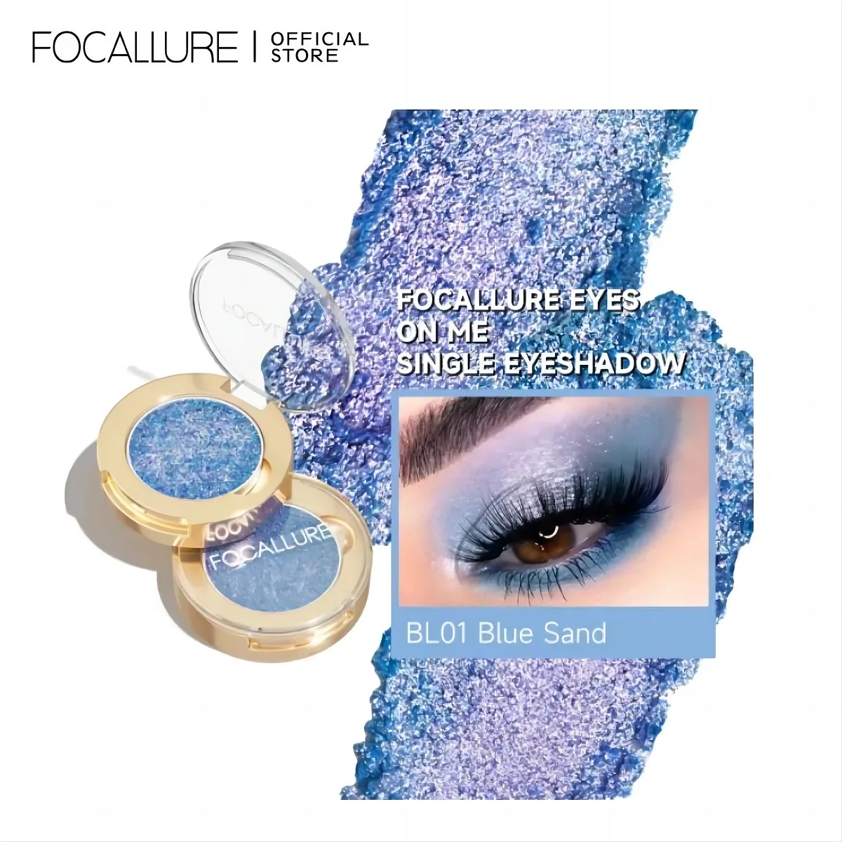 Top Trends: FOCALLURE Glitter Eyeshadow Palette Chameleon Monochrome Metallic Shiny Pigment Shimmer Eye Shadow Powder Women Makeup Cosmetics Shoppable Styles