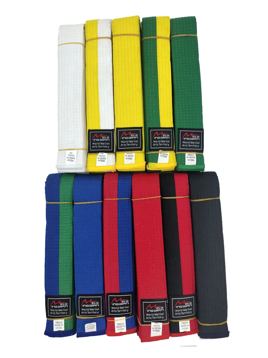 Top Trends: Taekwondo Belts 4cm Width Student Test Kids Polyester Cotton White Yellow Green Blue Red Black ChinaFactory Outlet Shoppable Styles