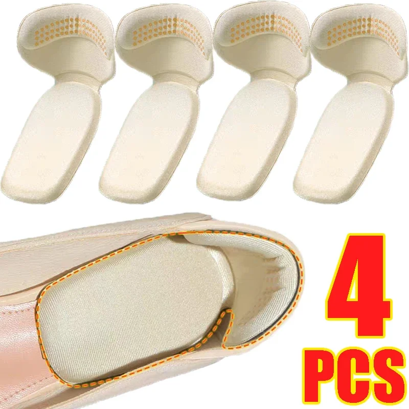 Top Trends: 4PCS Women's Shoes Insoles Adjustable Size Antiwear Feet Pad High Heels Back Sticker Pain Relief Protector Cushion Back Sticker Shoppable Styles