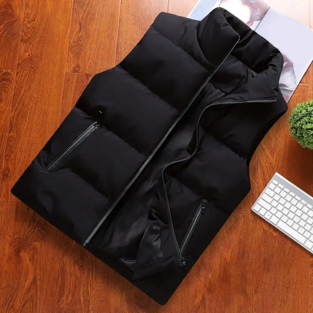 Top Trends: Breathable Trendy Windproof Thickened Sleeveless Jacket Male Vest Coat Cotton Padded Streetwear Shoppable Styles