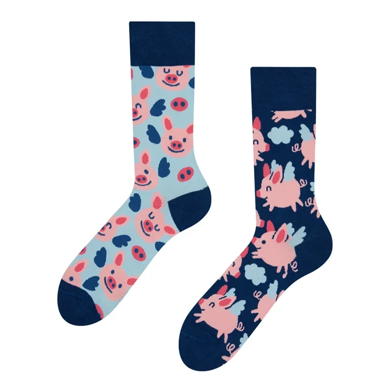 Top Trends: 2023 Autumn 1 Pair Women Socks Original AB Tide Socks Medium High Tube Colorful Socks Animal Flower Cotton Socks Unisex Socks Shoppable Styles - Image 2