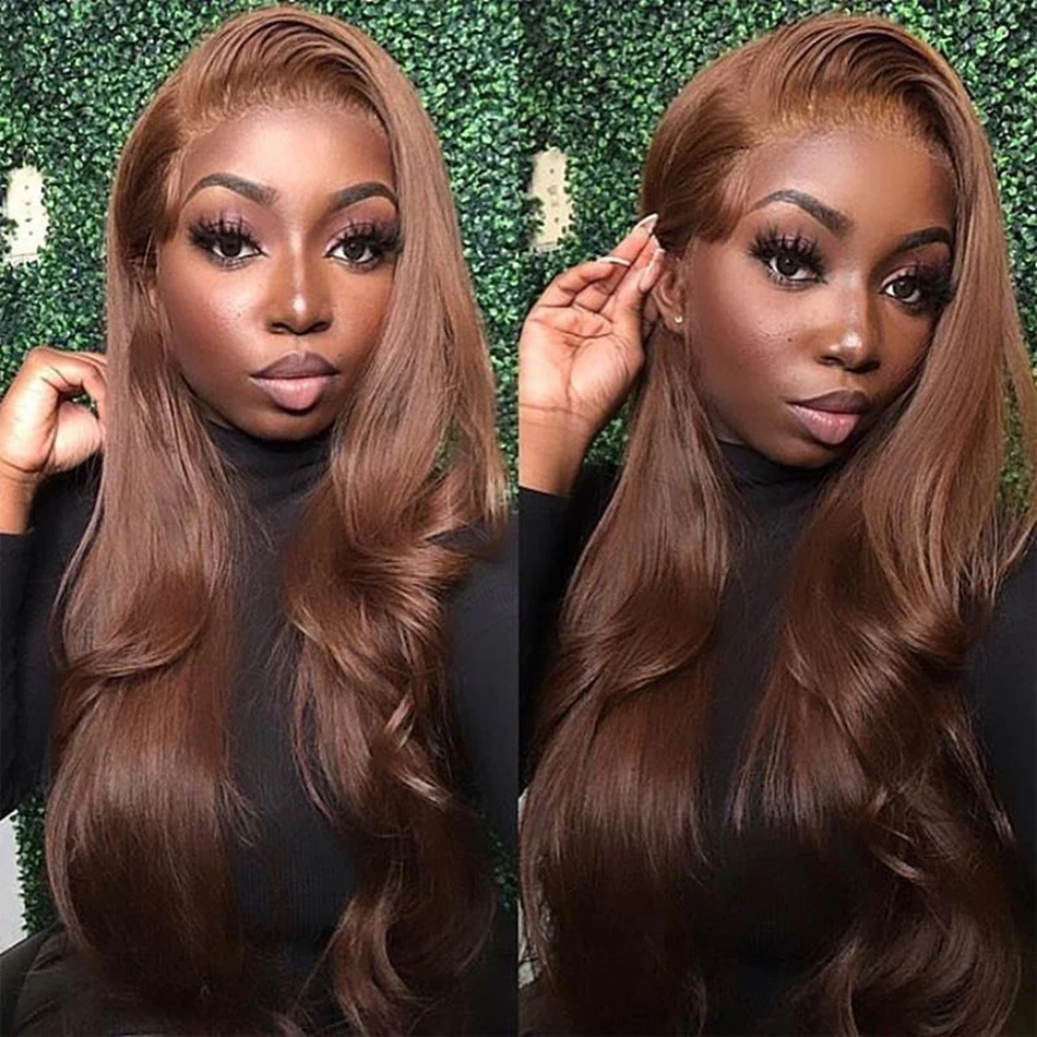 Top Trends: 13x4 Body Wave Chocolate Brown Lace Front Wigs Human Hair For Women 13x6 Hd Glueless Lace Frontal Wig 4x4 Closure Human Hair Wig Shoppable Styles