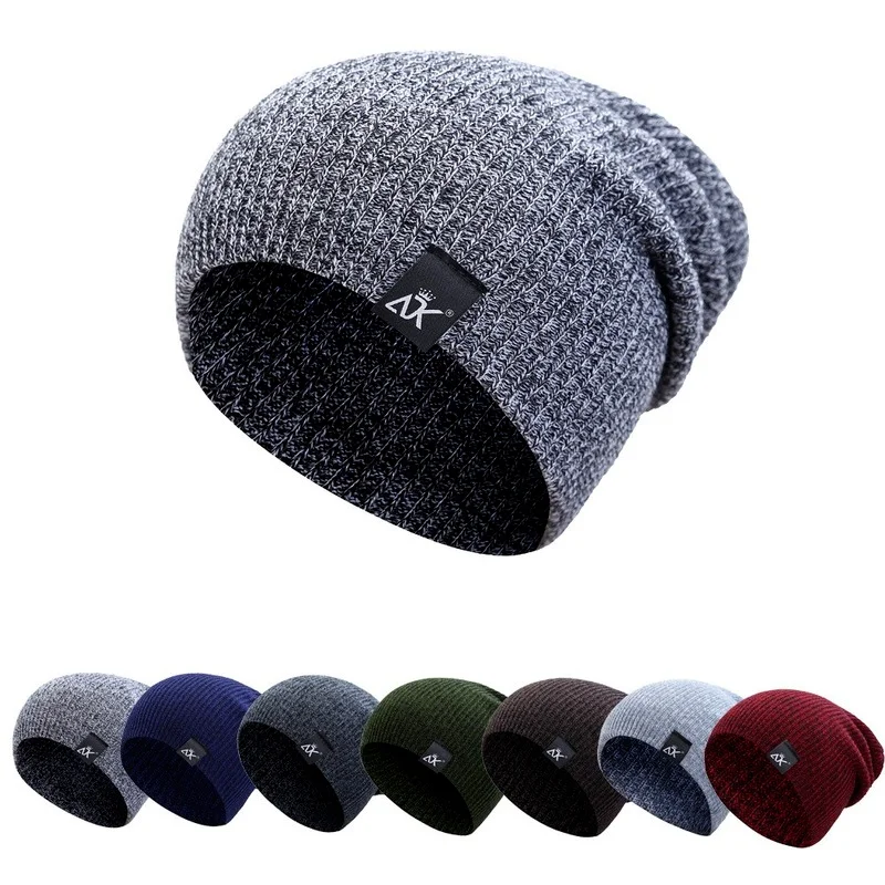 Top Trends: Women's Winter ADK Knitted Beanie Hat For Men Fashion Autumn Warm Crochet Blends Skullies Beanies Streetwear Hip Hop Caps Bonnet Shoppable Styles