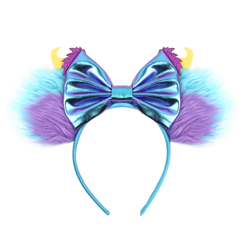 Top Trends: NEW Sullivan Disney Ears Headband Monster Inc Minnie Mouse Hairband Women Cartoon Character Cosplay Hair Accessories Kids Party Shoppable Styles - Image 2