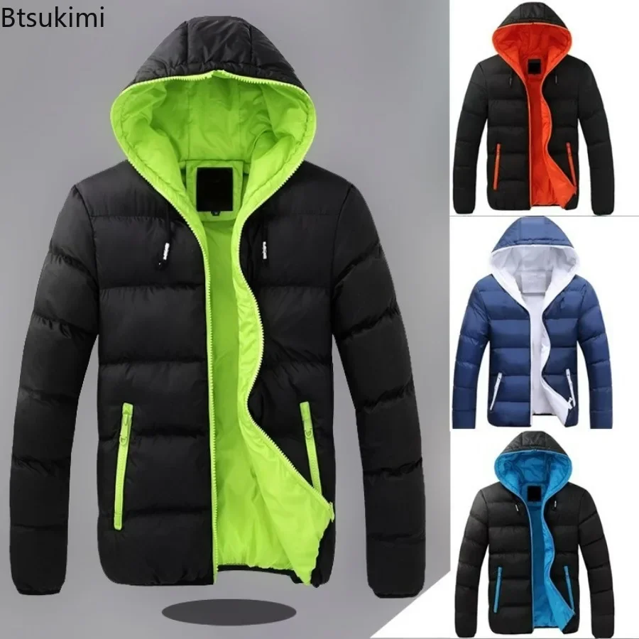 Top Trends: 2024 Men&#039;s Warm Hooded Coats For Winter Thermal Jackets Men Outdoor Windbreaker Windproof Outwears Casual Jacket Men Clothing Shoppable Styles