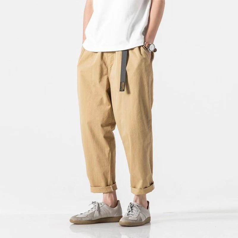 Top Trends: Spring Autumn Male Loose Casual Hip Hop Pants Hombre Solid Color Fashion Sweatpants All-match Harajuku Trousers Men's Clothing Shoppable Styles