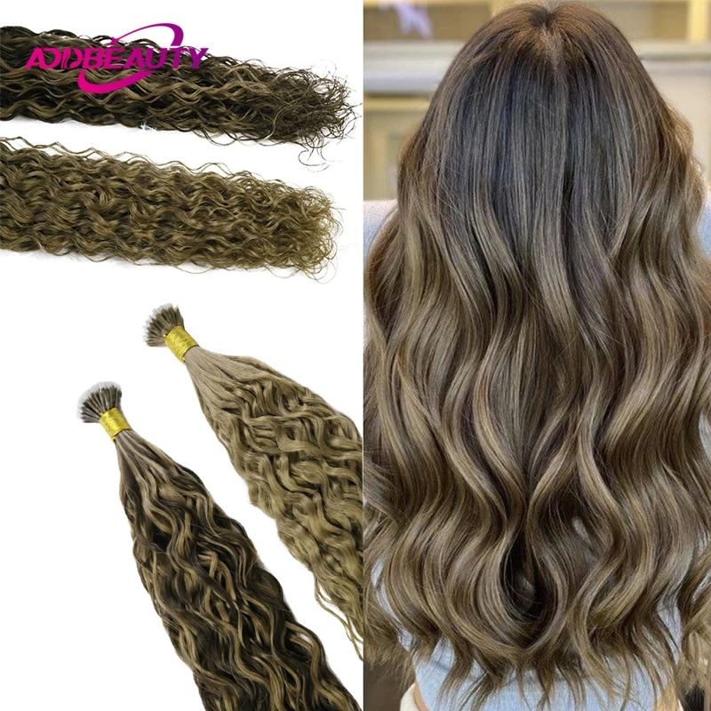 Top Trends: Natural Wave Nano Ring Human Hair Extension 40g 50g Keratin Capsule Micro Ring Hair Extensions Human Hair Natural Fusion Hair Shoppable Styles