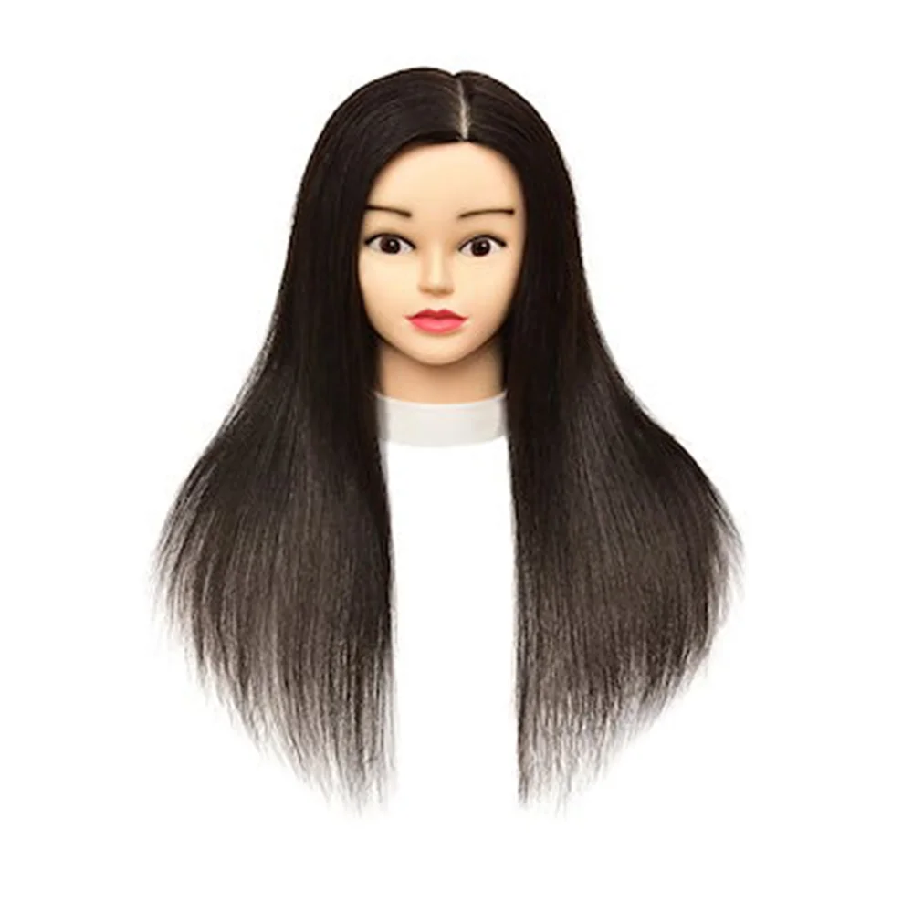 Top Trends: 100% Real Human Hair Training Hair Barber Mannequin Head Doll Hair Styling Mannequin Head 12-18 Inch Shoppable Styles