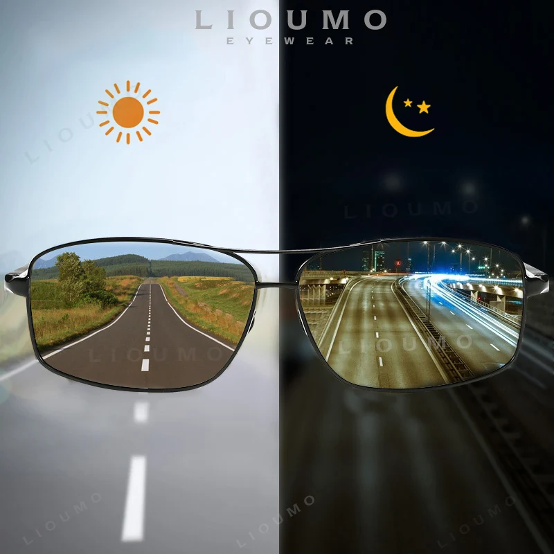 Top Trends: LIOUMO Top Photochromic Sunglasses Men Women Polarized Chameleon Glasses Driving Goggles Anti-glare Sun Glasses Zonnebril Heren Shoppable Styles