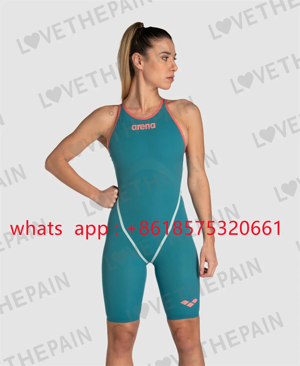 Top Trends: New Women Swimsuit Open-back One Piece Knee-length Competition Training Racing Swimmers Tech Suit F1triathlon Sports Swimwear Shoppable Styles