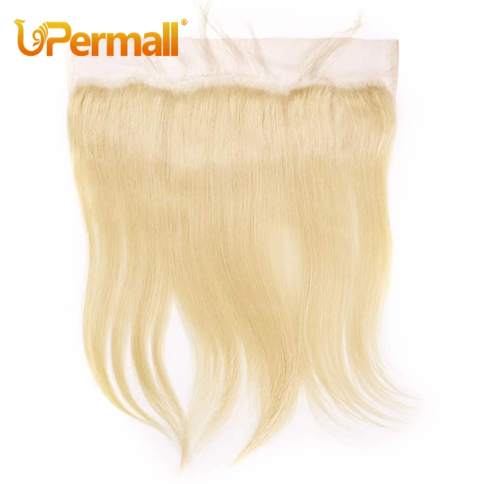 Top Trends: Upermall #613 Blonde 13x4 Lace Frontal Straight Pre Plucked Swiss HD Transparent 4x4 5x5 Closure 100% Remy Human Hair On Sale Shoppable Styles