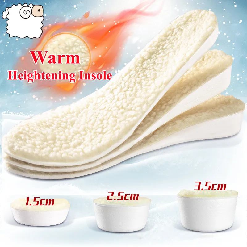 Top Trends: Winter Plush Warm Insoles For Shoes Height Increase Insole For Feet Martin Snow Boots Shoe Insert Thicken Heating Sole Men Woman Shoppable Styles