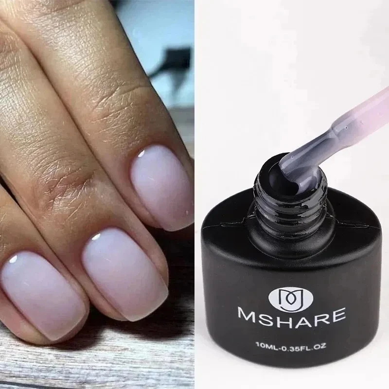 Top Trends: MSHARE Milky Rose Nail Gel UV LED Vernis Semi Permanent Varnish Polish Soak Off Cured With Nail Lamp 10ml Shoppable Styles