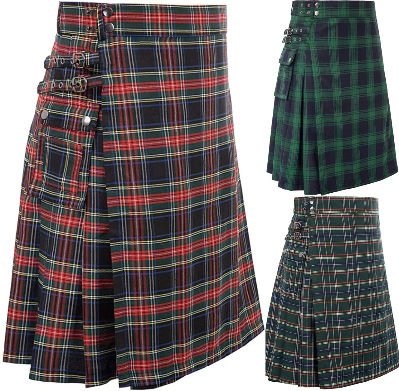 Top Trends: Mens Scottish Traditional Highland Tartan Kilt Skirt Maxi Skirt Skirts For Women Skirts Womens 2021 Punk Skirt Shoppable Styles