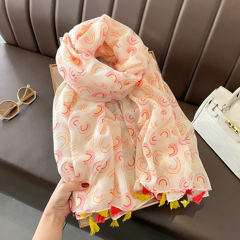 Top Trends: Luxury Brand Cotton Viscose Scarf Bohemian Aztec Plaid Tassel Shawls And Wraps Echarpe Pashmina Bufandas Muslim Sjaal 180*90Cm Shoppable Styles - Image 5