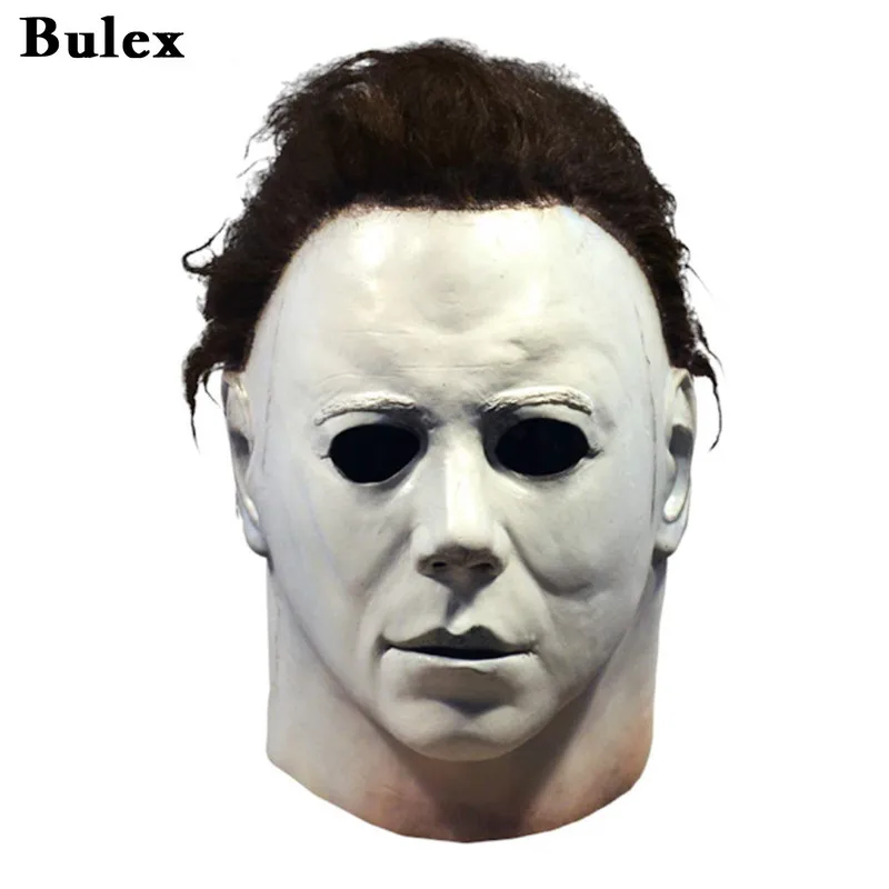 Top Trends: Bulex Halloween 1978 Michael Myers Mask Horror Cosplay Costume Latex Masks Halloween Props For Adult White High Quality Shoppable Styles