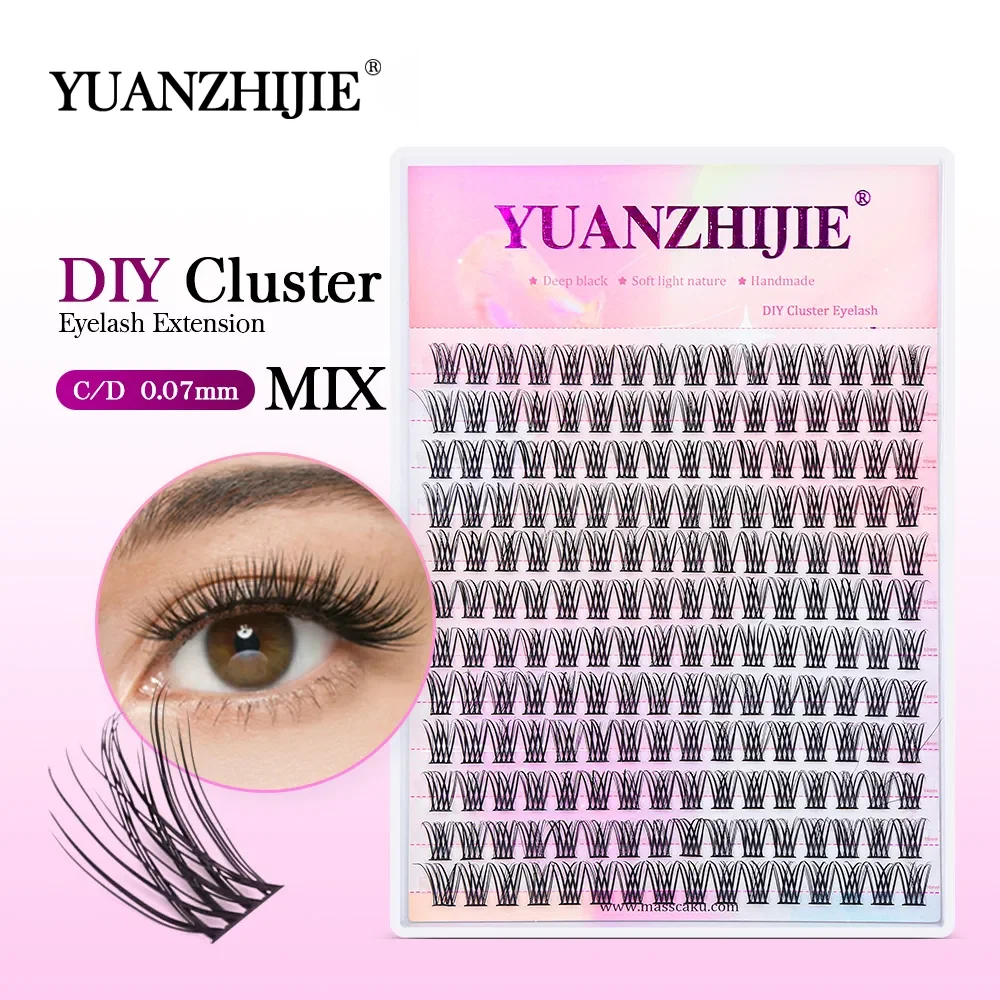 Top Trends: YUANZHIJIE Easy To Operate Segmented False Pestañas Postizas Wisps Bond Applicator Makeups Dropshipping Volume Dense Cilias Shoppable Styles