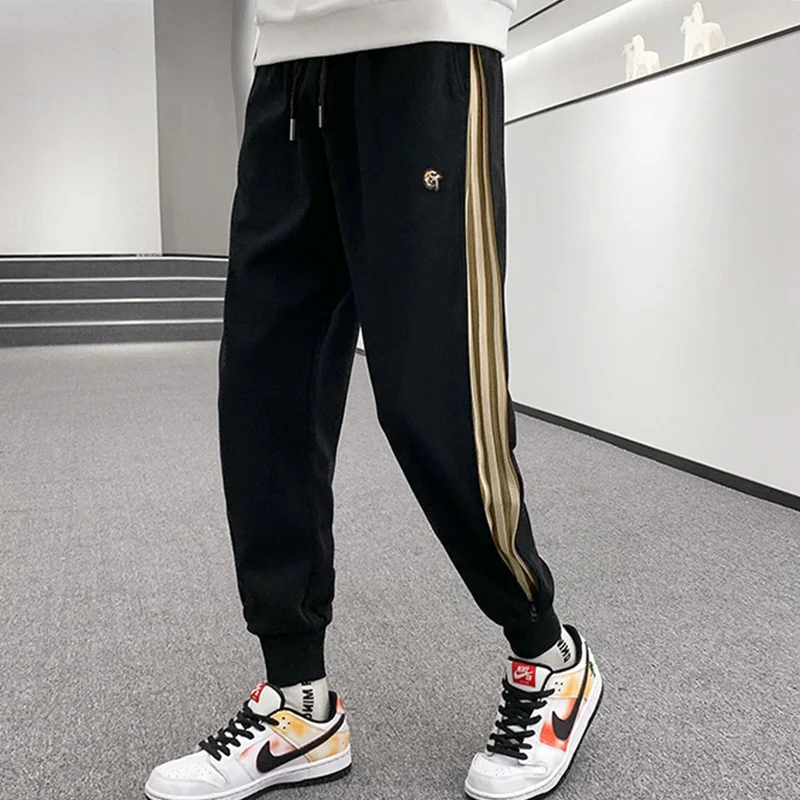 Top Trends: 2023 New Spring And Autumn Fashion Brand Simple High Waist Lace Up Side Stripe Zipper Casual Loose Sports Strap Halen Pants Shoppable Styles