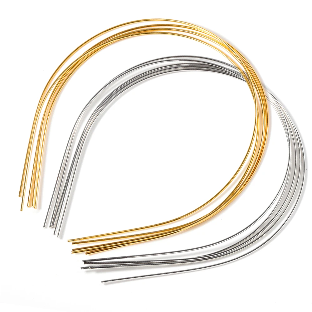 Top Trends: 10pcs 5pcs 1.5mm Metal Headband Base Hairband Wire Rims Hoop For Headwear DIY Bride Wedding Hair Jewelry Making Accessories Shoppable Styles